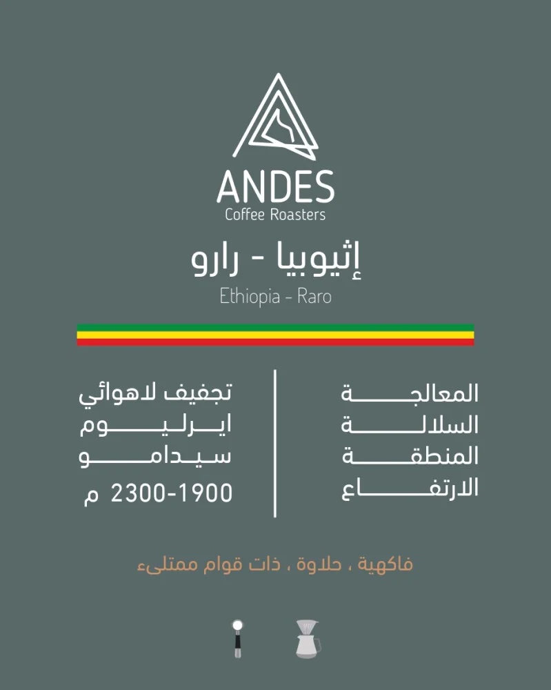Andes Ethiopia Raro 250g - اثيوبيا رارو