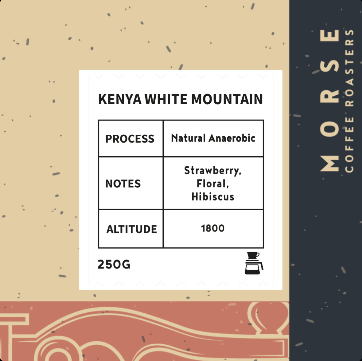 Morse Kenya White Mountain 250g - كينيا الجبل الأبيض مجفف لاهوائي ( Filter )