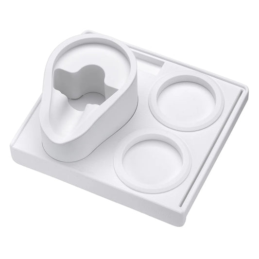 Normcore – Espresso Compact Tamping Station With Portafilter Stand (White)