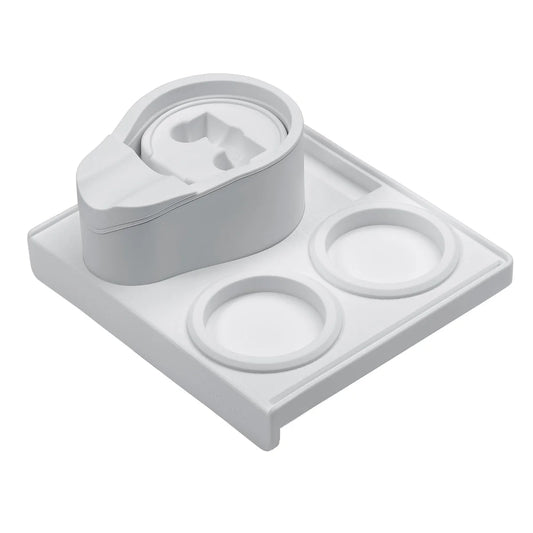 Normcore – Espresso Compact Tamping Station With Portafilter Stand (White)
