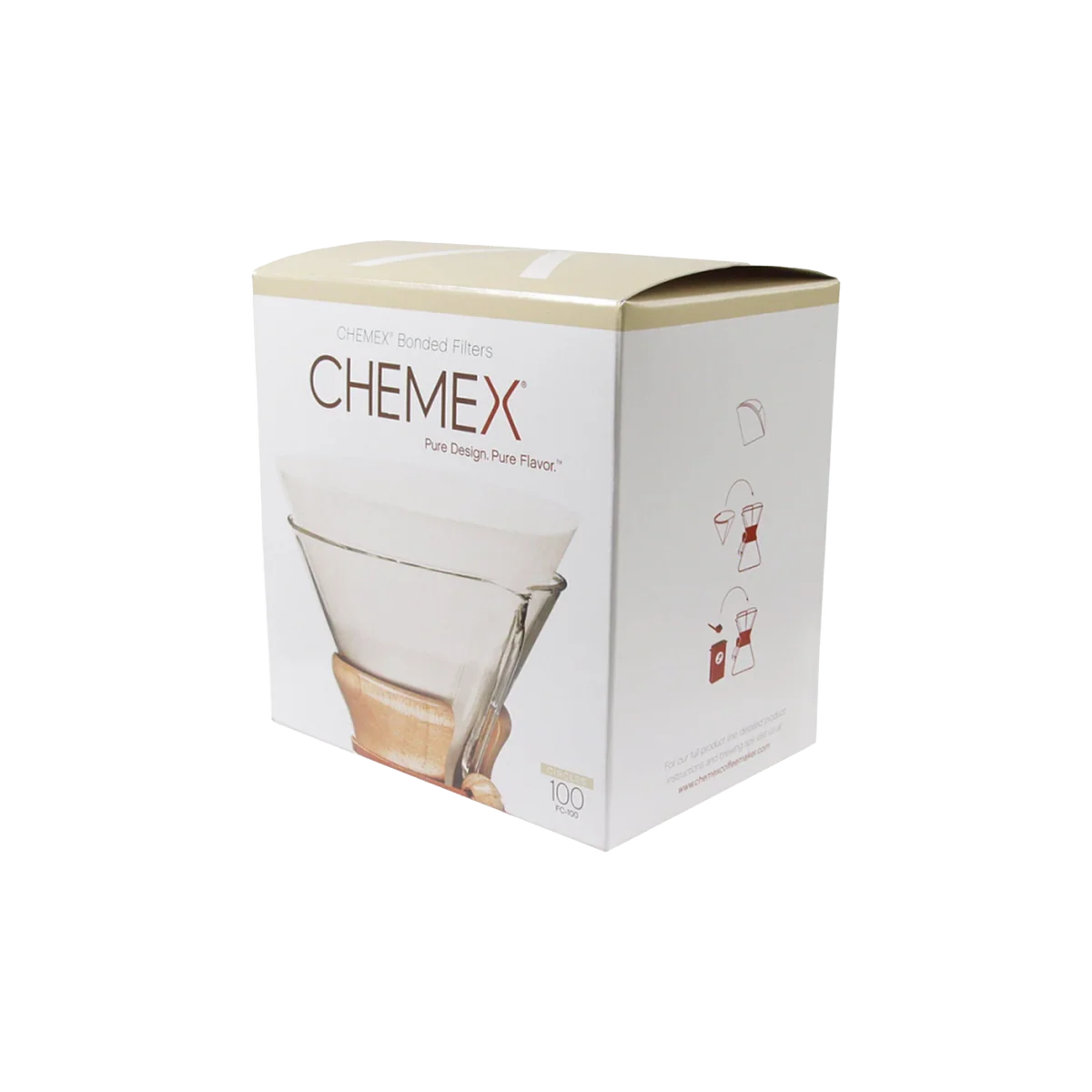 CHEMEX Filters 6cup 100pcs - Square