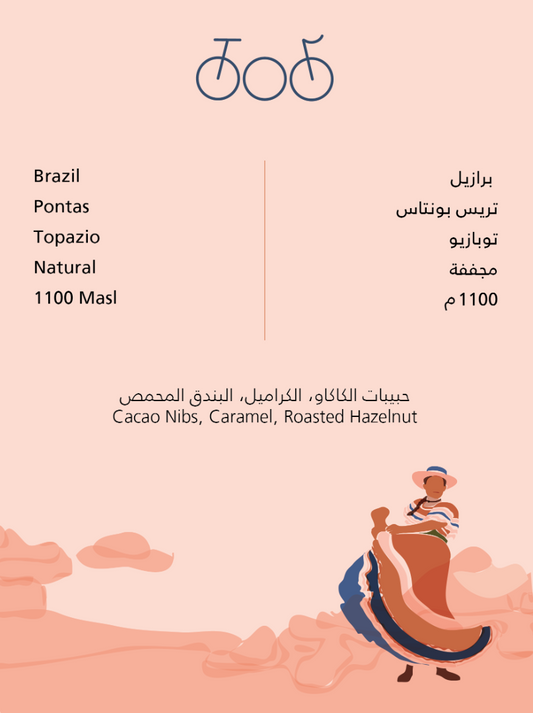 Tricycle Brazil Caixa De Frutas Natural 250g - قهوة برازيل سايكسا دي فروتاس مجففة