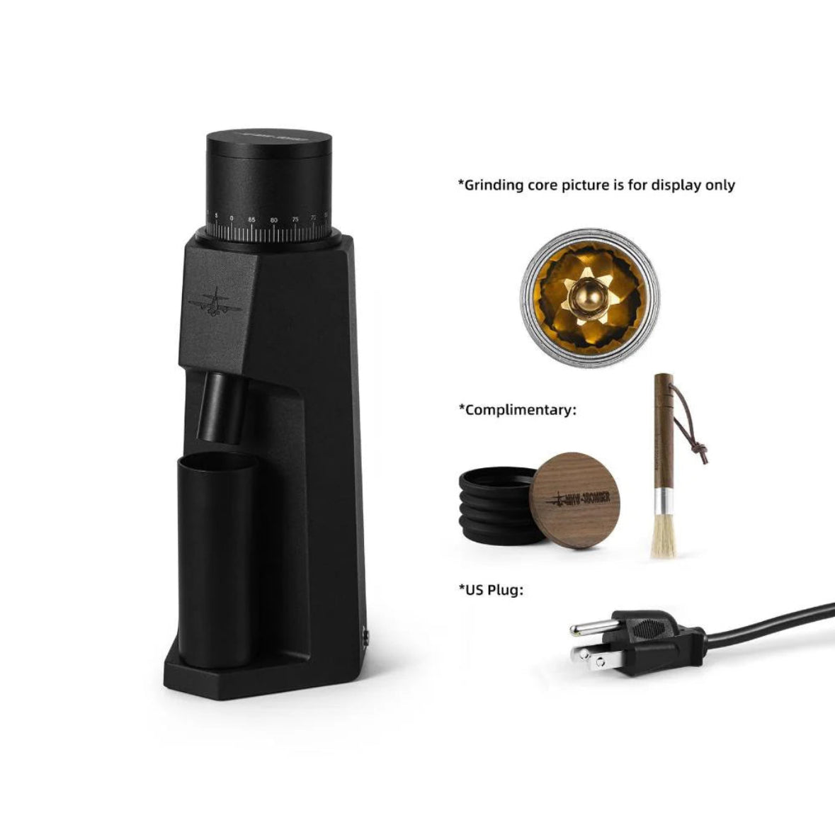 MHW-3Bomber - Sniper Electric Coffee Grinder black