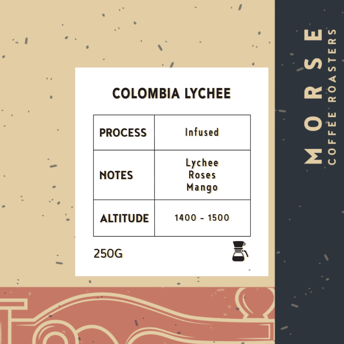 Morse Colombia Lychee 250g - كولومبيا ليتشي إنفيوزد