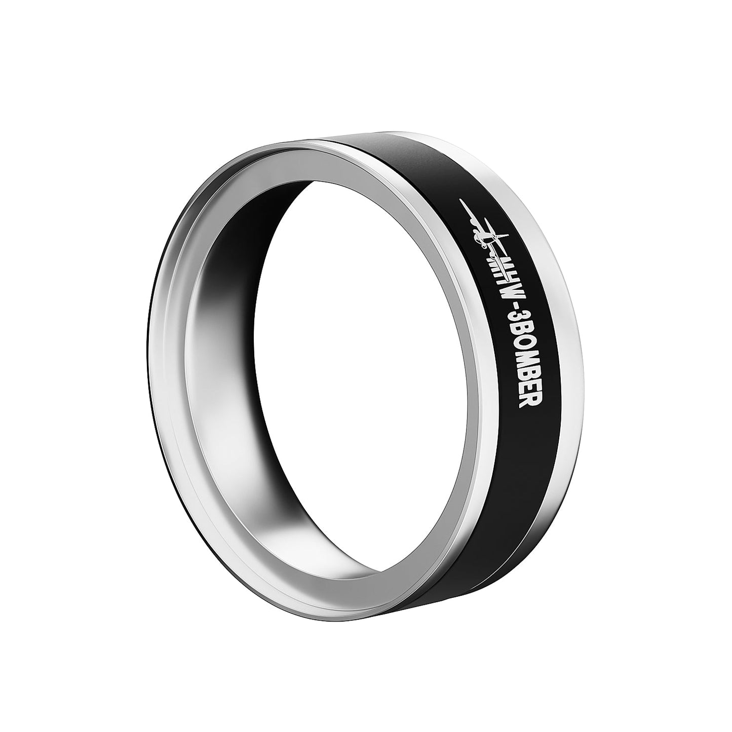 MHW-3Bomber - YU SERIES COFFEE MAGNETIC DOSING RING 58.35MM - SILVER & BLACK