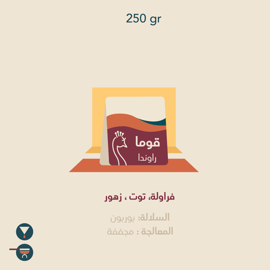 Peacock - Ghuma Rwanda 250g - قوما رواندا